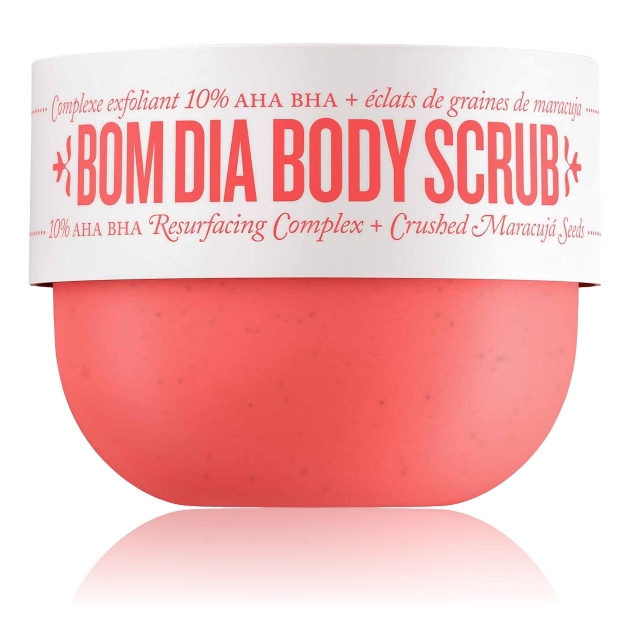 Sol De Janeiro Bom Dia Body Scrub 10% AHA BHA Resurfacing Complex with Crushed Maracujá Seeds